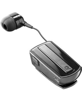 CELLULAR LINE ROLLER CLIP HEADSET Universal - hodesett - i øret - Bluetooth - trådløs - svart (BTCLIPARDPINEARK)