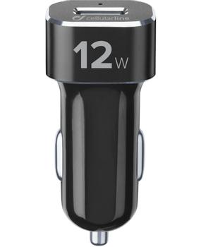 CELLULAR LINE - Bilstrømadapter 12 watt (USB) - på kabel: Lightning - svart (TETRCBRKITMFIPH2A)