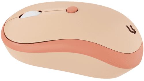 KEYSONIC Desktop-Set KSKM-8200M-RF (DE) Wireless sand/ creme (61015)