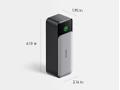 ANKER 737 GaNPrime Powerbank 24000 mAh, 2X USB-C PD 122W, 1X USB-A 18W, Digital display (A1289011)