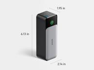 Anker 737 GaNPrime Powerbank 24000mAh 2X USB-C PD 122W, 1X USB-A 18W, Digitalt display (A1289011)