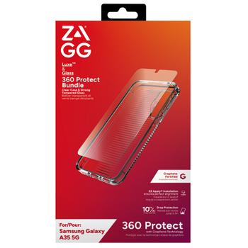 ZAGG / INVISIBLESHIELD BNDL IS Gls LuxeCase 360 A35 5G CLR (100514202)