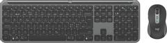 LOGITECH Signature Slim Combo MK950 for Business (graphite) Bluetooth, USB, 4000 PPI, 6 knapper, gummigrep, SilentTouch