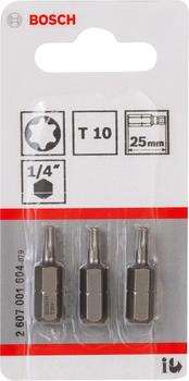 BOSCH 3pcs. Screwdriver Bits T10 XH 25mm (2607001604)
