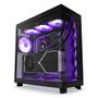 NZXT H6 Flow Compact Dual Chamber with RGB - Matte Black - Kabinet - Miditower - Sort