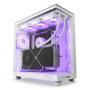 NZXT H6 Flow Compact Dual Chamber with RGB - Matte White - Kabinet - Miditower - Hvid