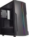 XILENCE Performance C X5 - MDT - ATX - sidepanel med vindue (hærdet glas) - ingen strømforsyning (ATX) - sort pulverlakeret - USB/Lyd