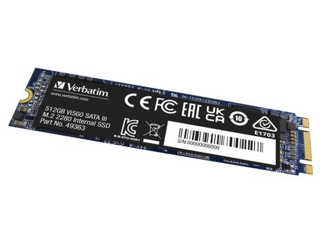 VERBATIM SSD 512GB Verbatim Vi560 (2280)     M.2 SATAIII intern retail (49363)