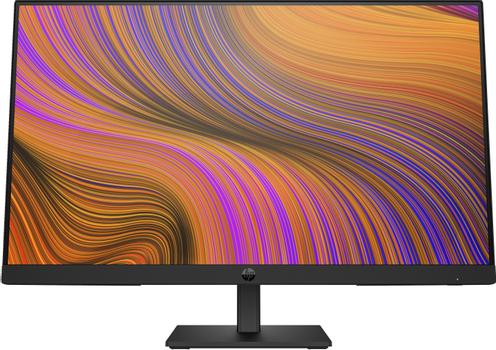 HP P P24h G5 - LED monitor - 23.8" - 1920 x 1080 Full HD (1080p) @ 75 Hz - IPS - 250 cd/m2 - 1000:1 - 5 ms - HDMI, VGA, DisplayPort - speakers - black - P24h , FHD (64W34AA#ABU)
