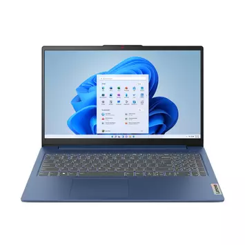 Lenovo IdeaPad Slim 3 15AMN8 AMD Ryzen™ 5 7520U Laptop 39,6 cm (15.6) Fuld HD 16 GB LPDDR5-SDRAM 512 GB SSD Wi-Fi 6 (802.11ax) Windows 11 Home Tysk Blå (82XQ00SGGE)