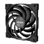 AKASA Alucia XS12 Fläkt (svart) 120mm, 700 - 2000 RPM, 41.59 CFM, 16 - 31.5 dB(A)