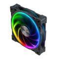AKASA SOHO AR14 140mm RGB (svart) 600 - 1800 RPM, 81.7 CFM, 16 - 37.6 dB(A)