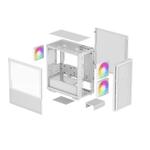DEEPCOOL CH360 Micro-ATX Case, White (R-CH360-WHAPE3-G-1)