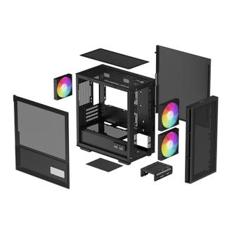 DEEPCOOL CH360 Digital Micro-ATX Case, Black (R-CH360-BKAPE3D-G-1)