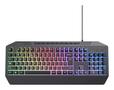 TRUST GTX 836 Evocx Illuminated Gamingtastatur Membrane Keys, USB, RGB, PS4, PS5, Xbox Series S, Xbox Series X, Xbox One (24997)