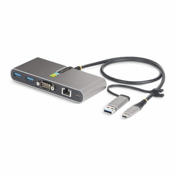 STARTECH USB-C TO 2-PORT USB 5GBPS TYPE A HUB GB ETHERNET RS232 SERIAL CABL (5G2A1SGBB-USB-C-HUB)