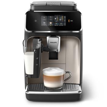 PHILIPS Helautomatisk espressomaskin EP2336/40 (svart/ krom) 4 drinkar, LatteGo, lätt att använda, lätt att rengöra (EP2336/40)