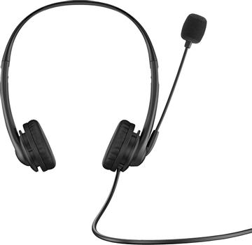 HP G2 - Headset - op oor - met bekabeling - USB - schaduwzwart (428K6AA)