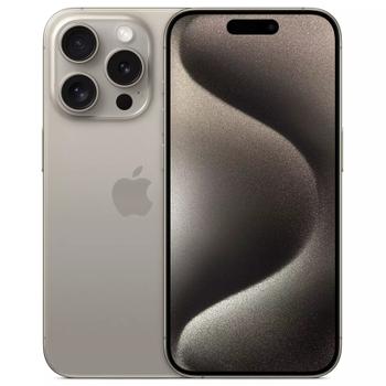 APPLE iPhone 15 Pro 256GB (naturlig titan) Smarttelefon,  6,1'' Super Retina XDR-skjerm,  48+12+12MP kamera, IP68, 5G (MTV53QN/A)