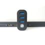 TECHLY 180Â° Drehbarer Hub 3*USB 3.0 mit Kabel (IUSB3-HUB3-ROTB)
