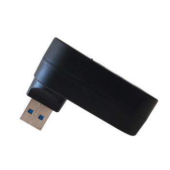 TECHLY 180Â° Drehbarer Hub 3*USB 3.0 mit Kabel (IUSB3-HUB3-ROTB)