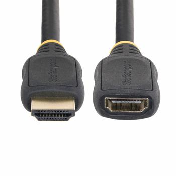 STARTECH 18IN HDMI EXTENSION CABLE M/F PORT SAVER CORD/HDMI 2.0/4K 60HZ CABL (HD2MF18INL)