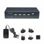 STARTECH 4-Port DisplayPort KVM Switch Single 4K 60Hz Monitor 6x USB Ports Hotkey Switching TAA Compliant (P4AD122-KVM-SWITCH)