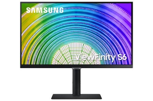 SAMSUNG S24A600U 23.8inch Bezelless 16:9 Wide 2560x1440 HAS/ Swivel/ Pivot/ Tilt HDMI/ DP/ USB-C Dock 65W DPout Daisy chain USB3 Hub VESA (LS24A600UCUXEN)