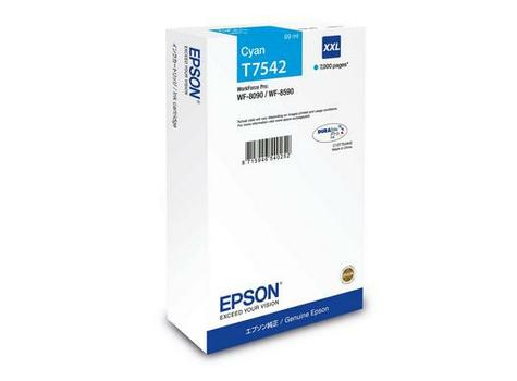 EPSON T7542 - Størrelse XXL - cyan - o (C13T75424N)