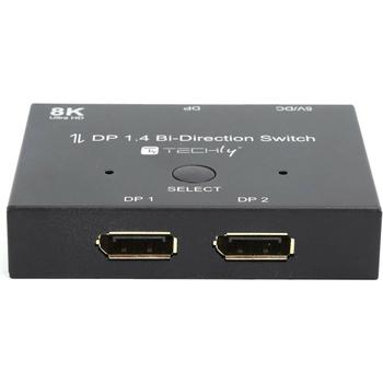 TECHLY Video Switch Displayport (IDATA-DP-2DP-8KT)