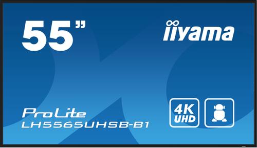 IIYAMA 55" 3840x2160,  UHD IPS panel (LH5565UHSB-B1)