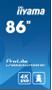 IIYAMA 86" 3840x2160,  UHD IPS panel (LH8665UHSB-B1)