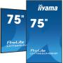 IIYAMA 75"W LCD 4K UHD IPS, 800 cd/m˛