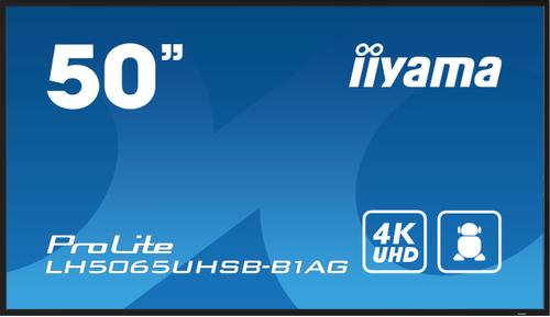IIYAMA 50" 3840x2160,  UHD VA panel (LH5065UHSB-B1AG)