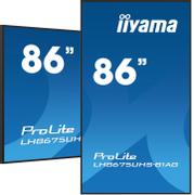 IIYAMA 86 3840x2160 UHD IPS panel  Haze 25% 500cd/m² Landscape and Portrait Signal FailOver Speakers
