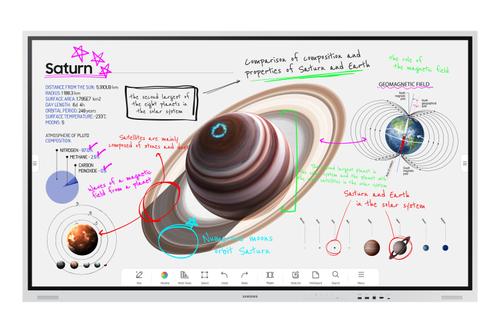 SAMSUNG 75"" Flip WM75B Digital Flipboard,  UHD (LH75WMBWLGCXEN)