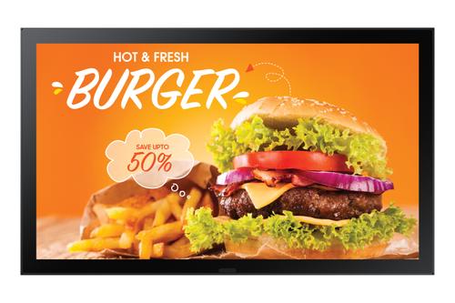 SAMSUNG OH24B Outdoor LCD 24inch FHD 16:9 IP56 rated display kit with protection glass 1500nits 2xUSB 2.0 RJ45 HDMI (LH24OHBEBGBXEN)