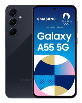 Samsung Galaxy A55 - fantastisk marine - 5G smarttelefon - 256 GB - GSM (SM-A556BZKCEUB)