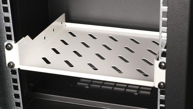 EQUIP Fixed Shelf 10', 1U, 200Mm, (EZFS-10-1-20-G)