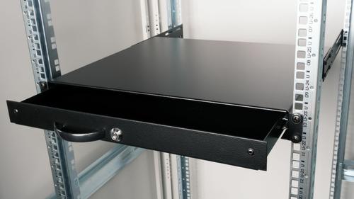 EQUIP Lockable Drawer 19', 1U, (EZD-1-B)
