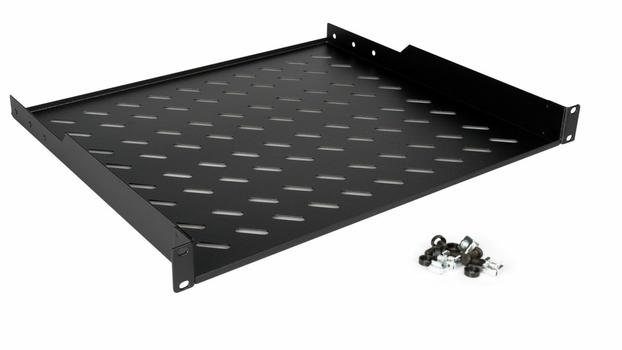 EQUIP Fixed Shelf 19', 1U, 600Mm,  (EZFS-19-1-60-B)