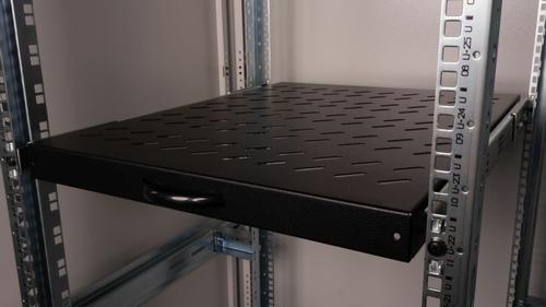 EQUIP Sliding Shelf 19', 1U, 800Mm, (EZVS-19-1-80-B)