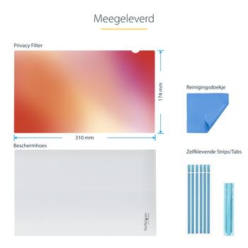 STARTECH 14inch 16:9 Laptop Privacy Screen Reversible Gold Filter w/ Enhanced Privacy Security Shield +/- 30 Deg. (14G-PRIVACY-SCREEN)
