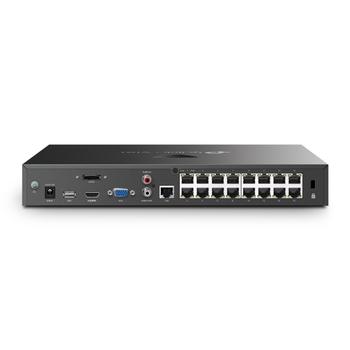 TP-LINK VIGI 16 Channel PoE+ Network Video Recorder, 140W PoE Budget, 320 Mbps bandwith, 2xSATA slot (VIGI NVR2016H-16MP)