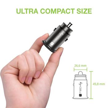 TECHLY Mini Car Charger Usb-A And (IUSB2-CAR5-AC38W)
