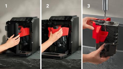 SIEMENS EQ300 Automatisk kaffemaskin TF301E09 coffeDirect,  milkPerfect,  oneTouch-funktion,  enkelt underhåll,  optimal tillagning (TF301E09)