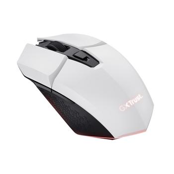 TRUST GXT 110 Felox 4800 DPI Ambidextrous Wireless Optical White Gaming Mouse (25069)