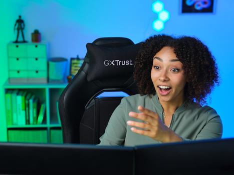 TRUST GXT 714 Ruya Gamingstol (sort) Maks vekt 150kg, klasse 4 gassløft (24908)