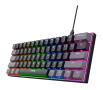 TRUST GXT867 ACIRA 60% - Gaming Tastatur - Nordisk - Sort