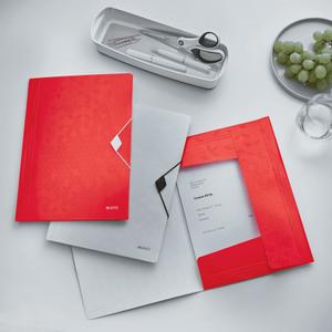 LEITZ 3-klap mappe WOW PP A4 Rød (45990026)